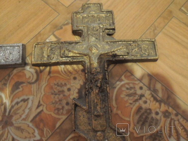Крест бронза. кресты 2 шт, фото №3