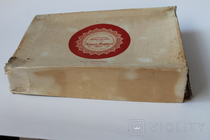 Коробка від торту СЮРПРИЗ, Київська конд. ф-ка ім. Карла Маркса, 1956, фото №3