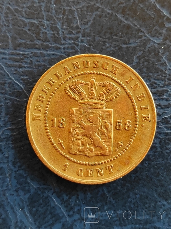 Нідерландська Індія. 1 цент 1858