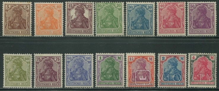 1920 Германия полная серия MNH / MH