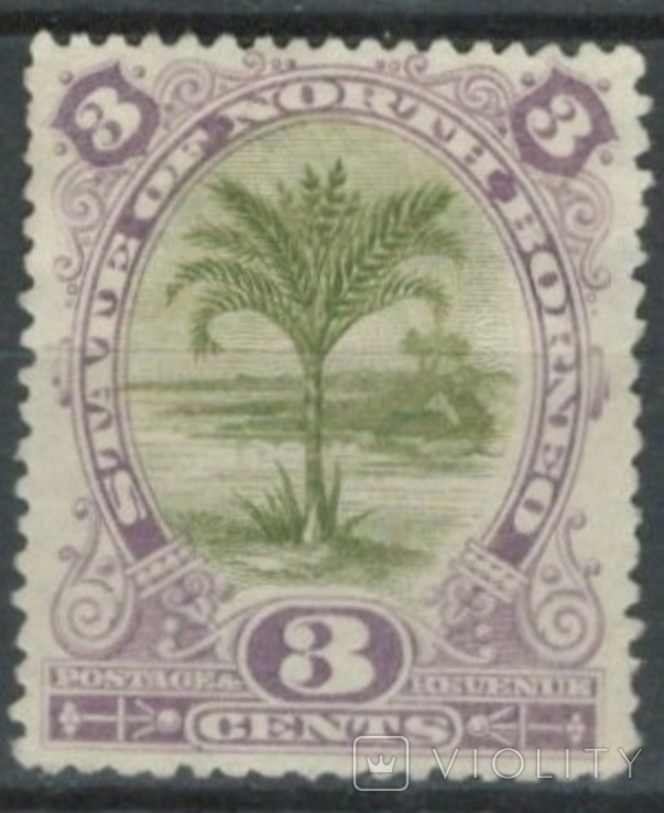 Ас07 Брит. колонии. Северное Борнео 1894 №51 (*)