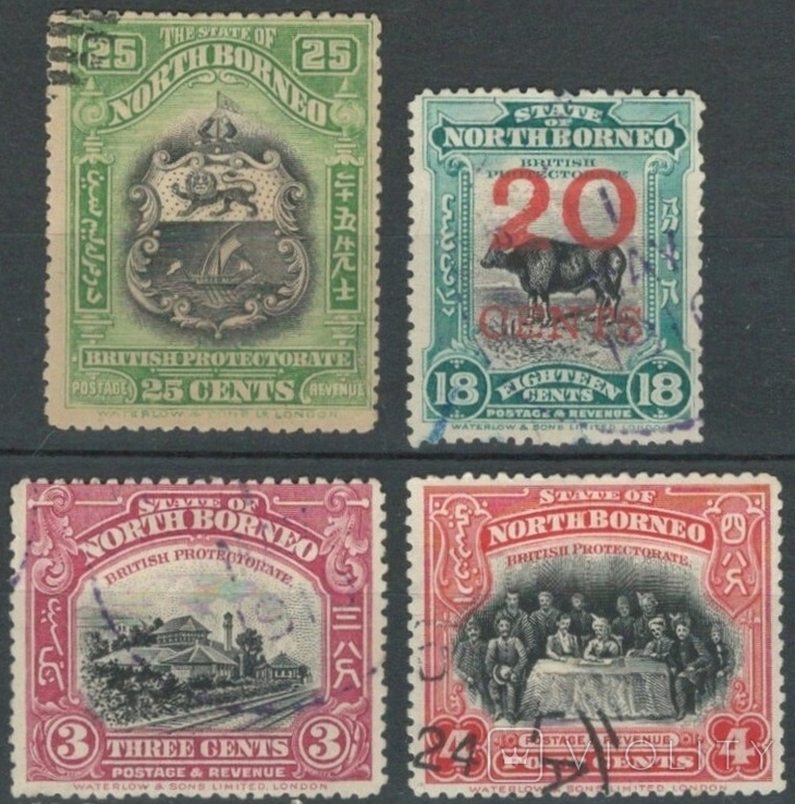 Ат01 Брит. колонии. Северное Борнео 1909