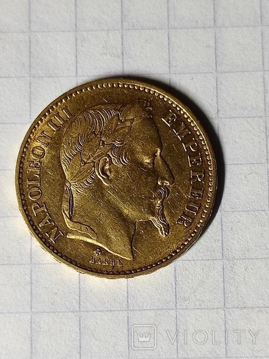 20 франков 1869