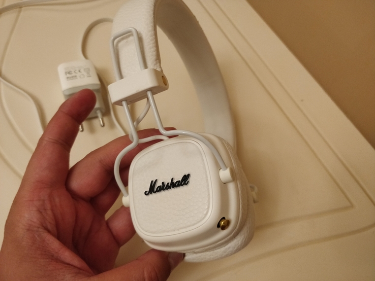 Оригинальные Наушники Marshall Major III bluetooth white, фото №8