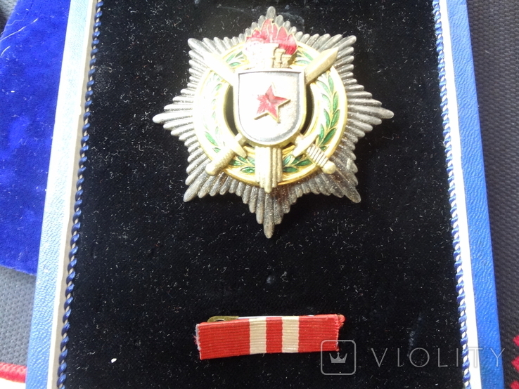 Югославия орден За воинские заслуги с золотыми мечами 2 степень.1952, комплект, фото №2