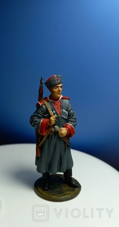 Оловянная фигурка 54 мм. Красноармеец, кубанский казак, фото №2