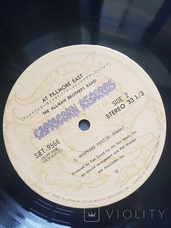 The Allman Brothers Band- At Fillmore East (LP, Japan), фото №10