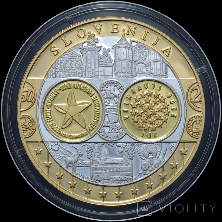 Словенские Евро (0.999, 20г) Европа