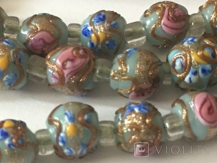 Бусы Фьорате Lampwork, фото №4