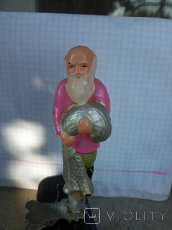 Ёлочная игрушка Старик с неводом, Дед с неводом из Сказки СССР