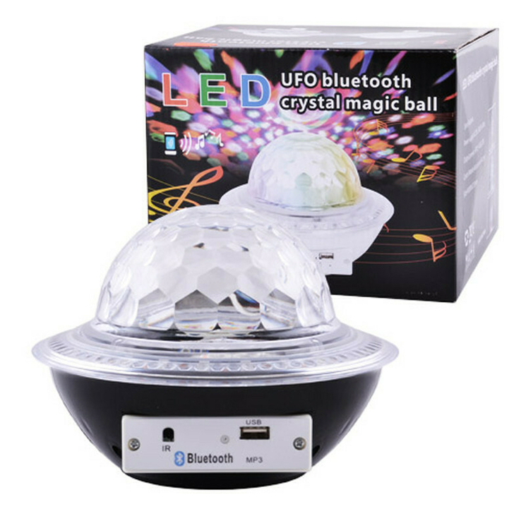 Лазер диско 6740 UFO Bluetooth crystal magic ball, 220V, пульт Д/У, фото №4
