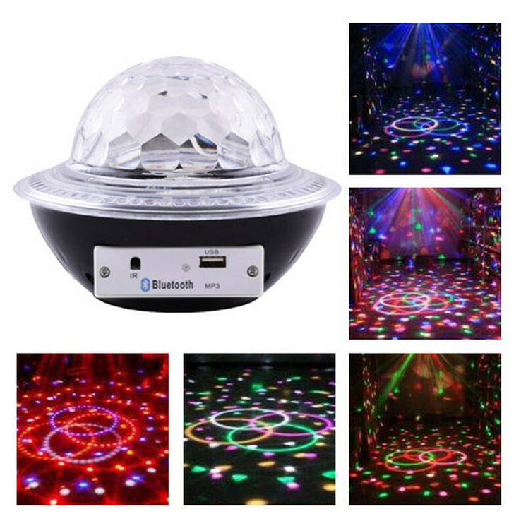 Лазер диско 6740 UFO Bluetooth crystal magic ball, 220V, пульт Д/У, фото №2