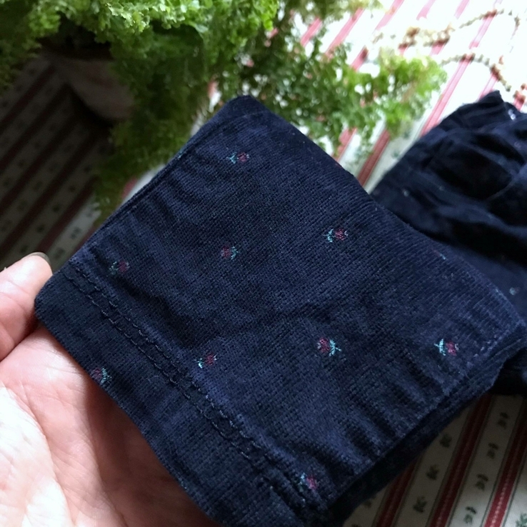 Джинсы штаны вельвет микровельвет в цветы Baby Club размер 86, фото №8