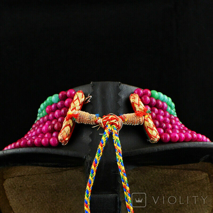 Ожерелье 900 карат из изумрудов и рубинов, фото №4