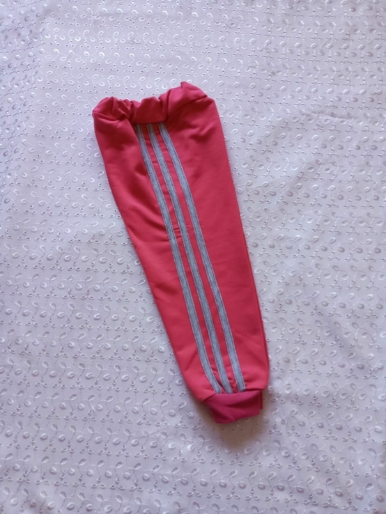 Штаны на девочку розовые двунитка 1г, фото №3