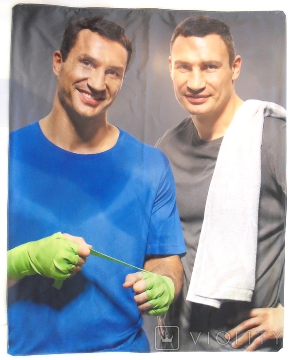 Klitschko brothers. Poster (fabric). Germany. 1.0 x 0.8 m.