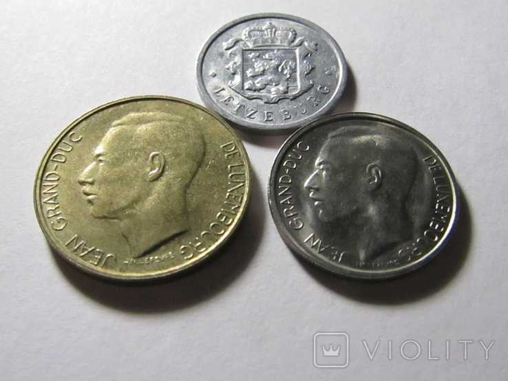 Монети Люксембургу 3шт., фото №5