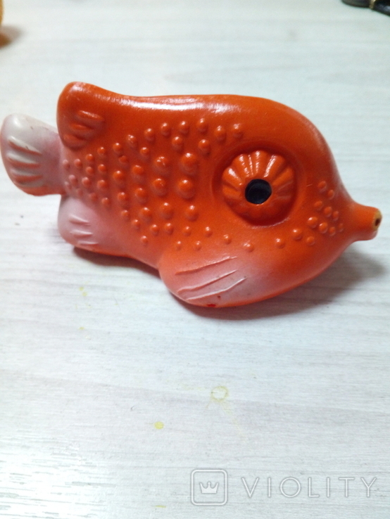 Погремушка рыба, целлулоид 2, фото №2