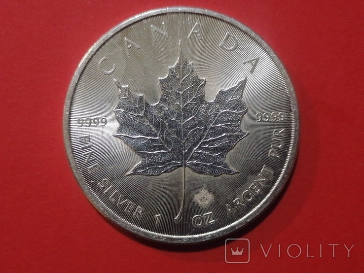 5 долларов 2015 Канада 9999 проба 31.1, photo number 3