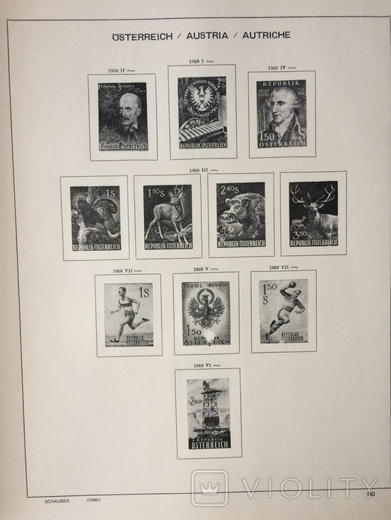 Австрія - фірмові аркуші Schaubek для марок 1945-1977, фото №8