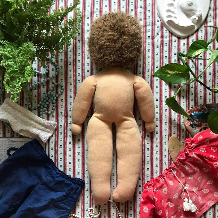 Большая вальдорфская кукла 49 см, фото №9