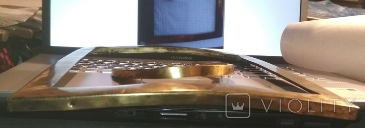 Рамка+венец к иконе Владимирской Богородицы, серебро, позолота, photo number 13