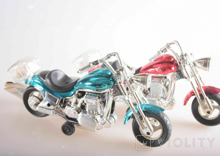 Мотоцикл 3 шт . Модель Harley-Davidson BMW, фото №9