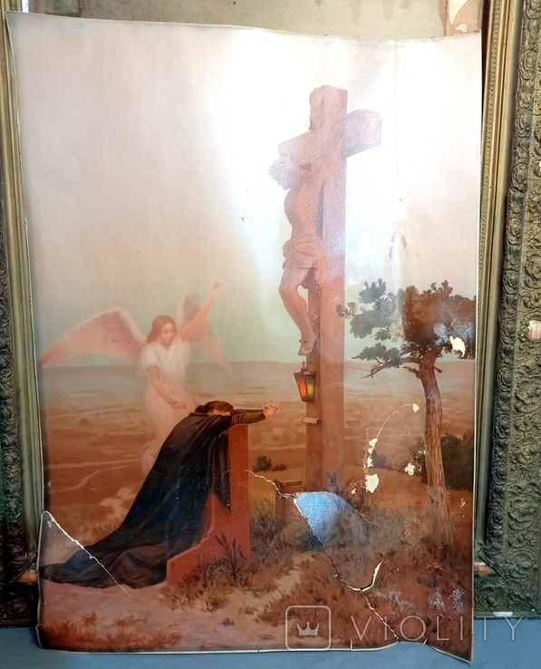  Large Painting in Restoration Signature, photo number 6