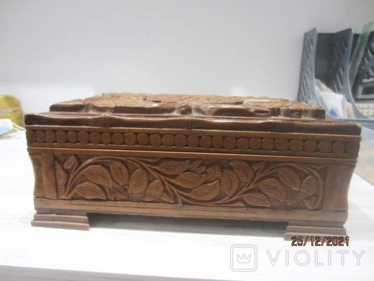 Large jewelry box wood carving abramtsevo, photo number 5
