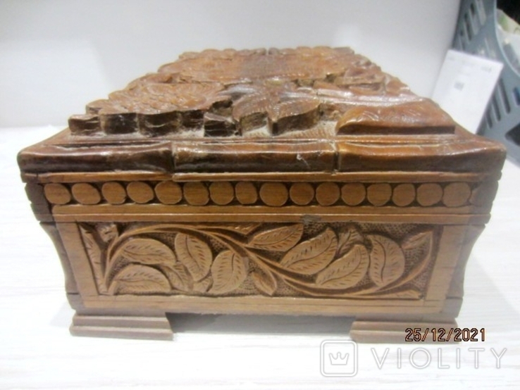 Large jewelry box wood carving abramtsevo, photo number 6