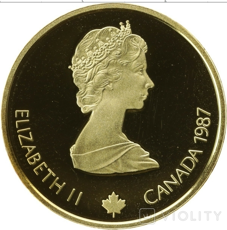 Канада 100 долларов 1987 KM158 Золото 13.34г
