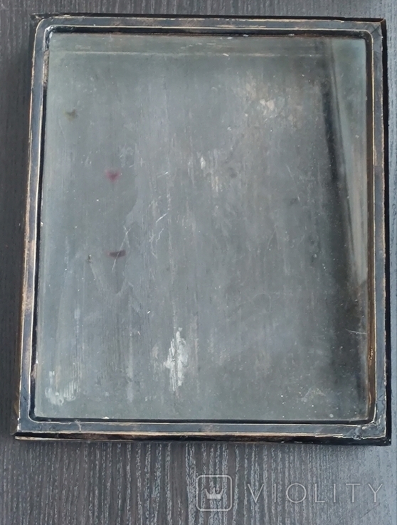 Старинный киот с рамкой под икону 22,8 X 18,3, фото №12