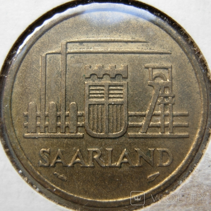  Саарленд 20 франкен 1954, фото №3