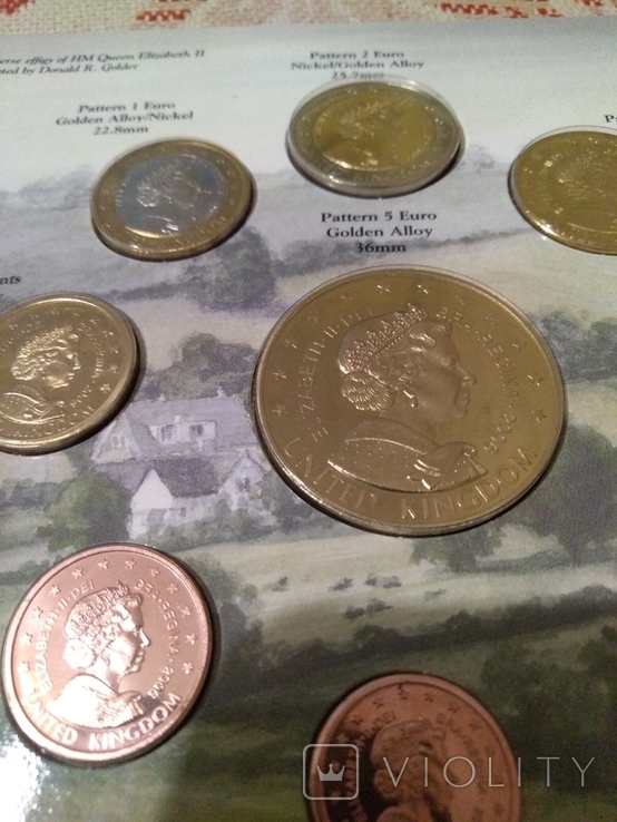  Великобритания набор монет евро проба 2006 год, фото №6