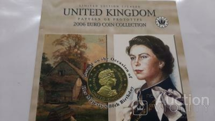  Великобритания набор монет евро проба 2006 год, фото №2