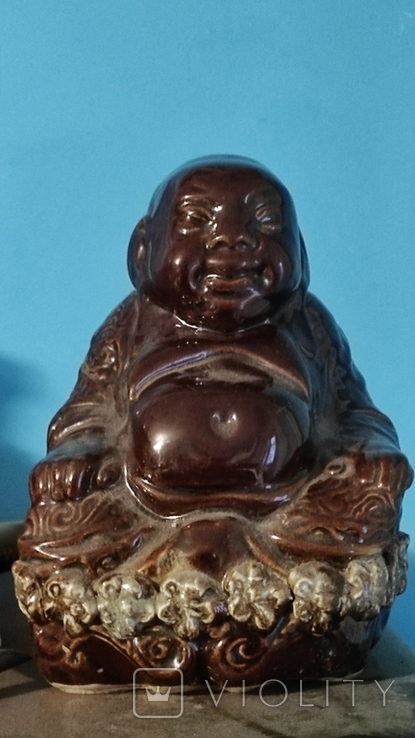 Buddha piggy bank is an excellent pottery., photo number 2