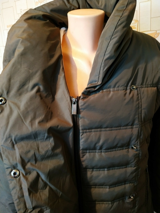 Куртка зимняя. Пуховик ZARA Еврозима нейлон пух-перо p-p L, фото №5