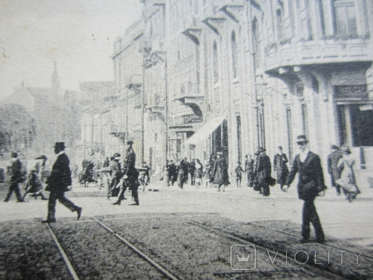 Почтовая открытка - Одесса - Ланжероновская улица по напр.к Гаванной - до 1917 года, фото №4