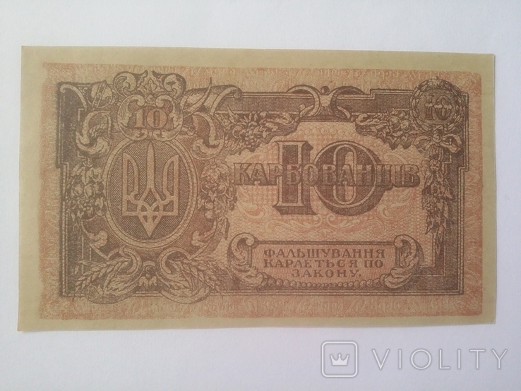 10 карбованців 1919 року аГ 006497 пара з однаковим номером, фото №9