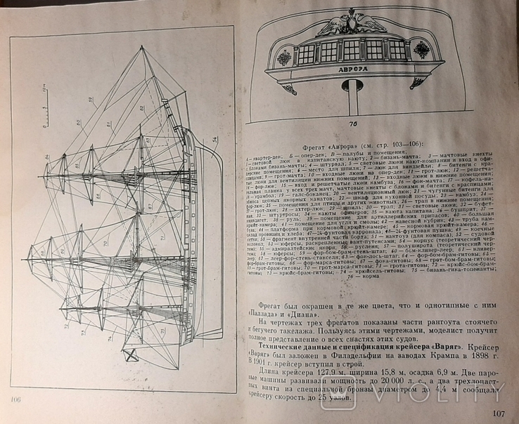 Книга «Від корабля до моделі».128 с. Опублікована в 1977 році. ДОСААФ СРСР.01.02.+*, фото №8