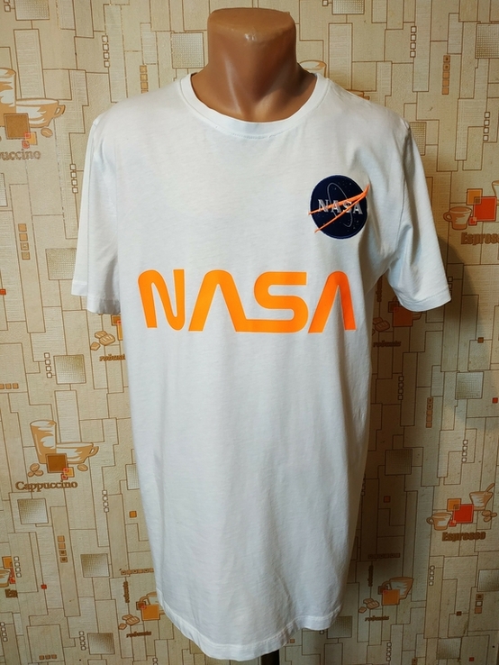 Футболка белая NASA от ALPHA INDUSTRIES Турция коттон р-р XXL(состояние нового), photo number 2