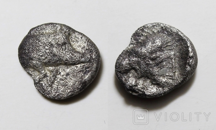 Місія, м.Кізік, срібний геміобол 525-475рр. до н.е.