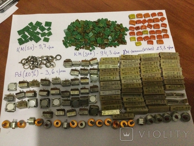 Конденсаторы КМ и Pd(20%). - «VIOLITY»