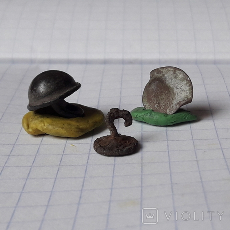 Старинные маленькие пуговицы бронза в коллекцию, фото №2