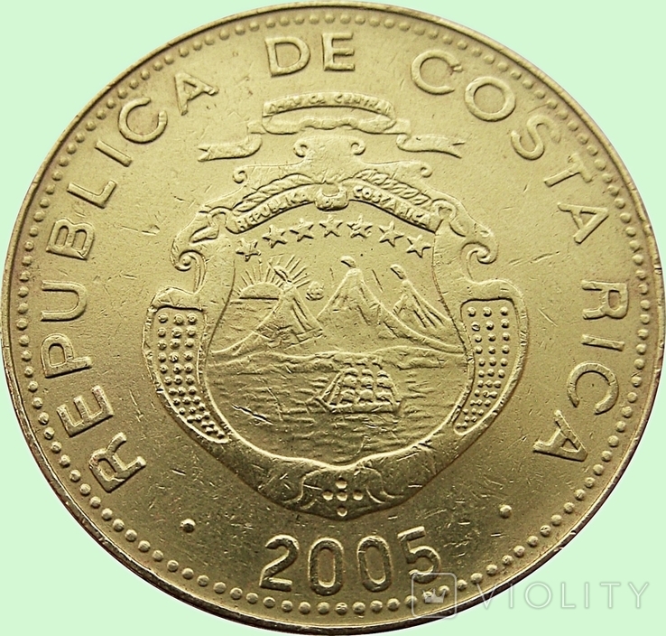 154.Costa Rica 25 colones, 2005, photo number 2