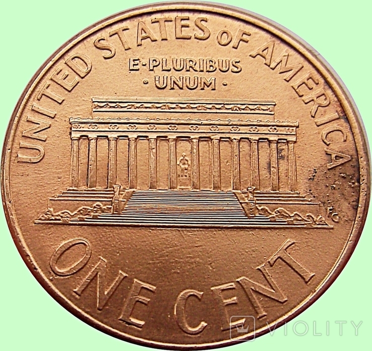 15.U.S. 1 cent, 2002 Lincoln Cent Mondvor Mark: "D" - Denver, photo number 3