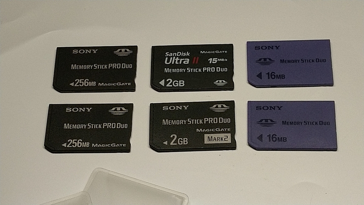 Карта пам'яті Sony Memory Stick PRO Duo ( 6 шт), фото №2