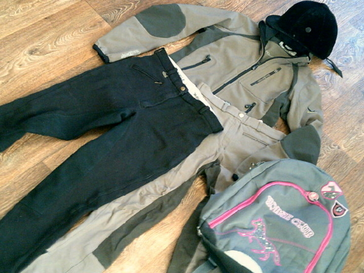 Комплект женский для верховой езды (штаны,куртка,шлем,рюкзак), фото №2