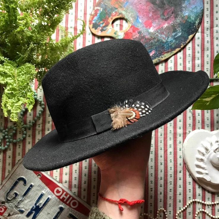 Шляпа шерсть в стиле ретро винтаж MarksSpencer на 10-14 лет, фото №4