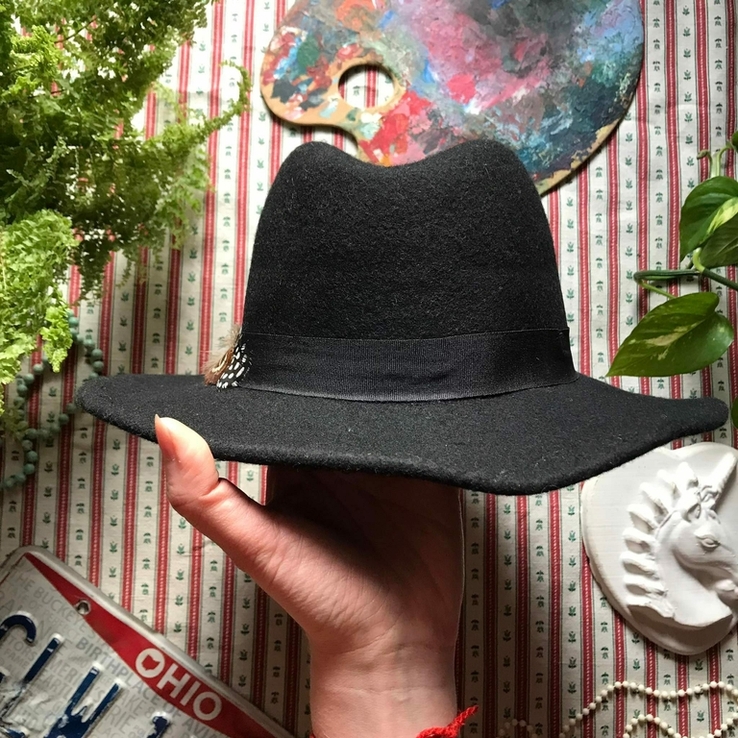 Шляпа шерсть в стиле ретро винтаж MarksSpencer на 10-14 лет, numer zdjęcia 8